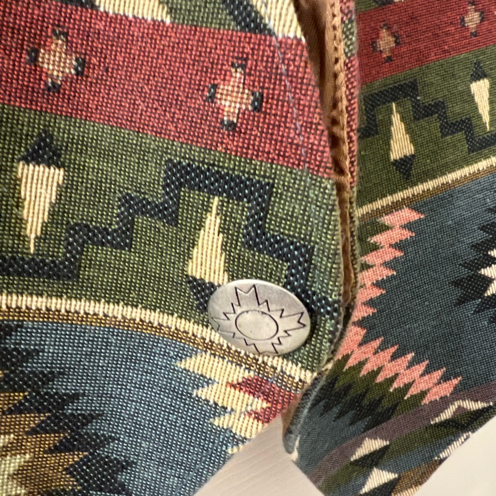 Patterned Southwestern Vest - Multi-Color - Picture 4 of 7